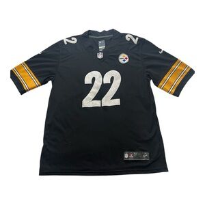 Najee Harris Pittsburgh Steelers Nike Jersey #22 Mens L  Black NFL Embroidery